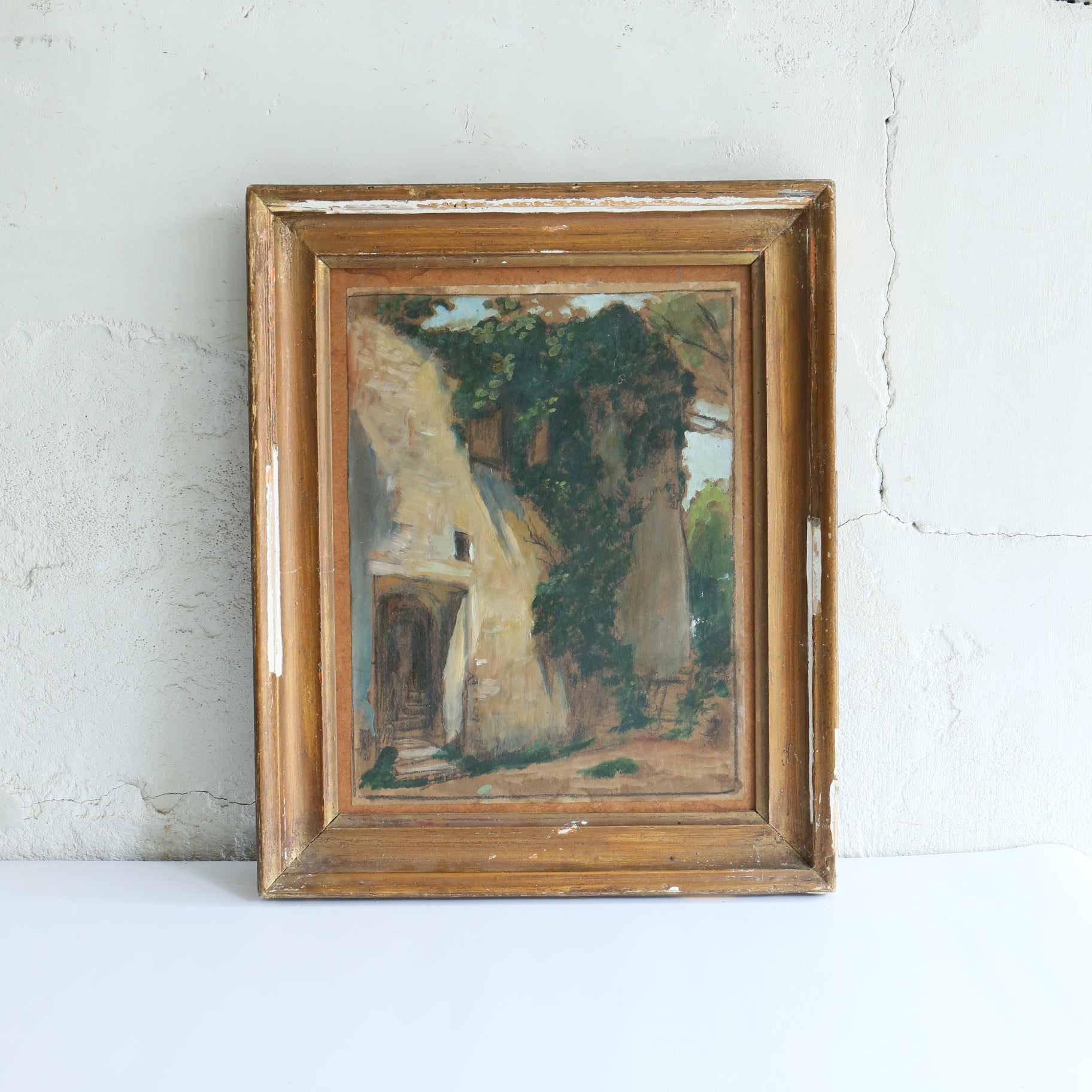 自由が丘 ブロカント購入 アンティーク 油絵