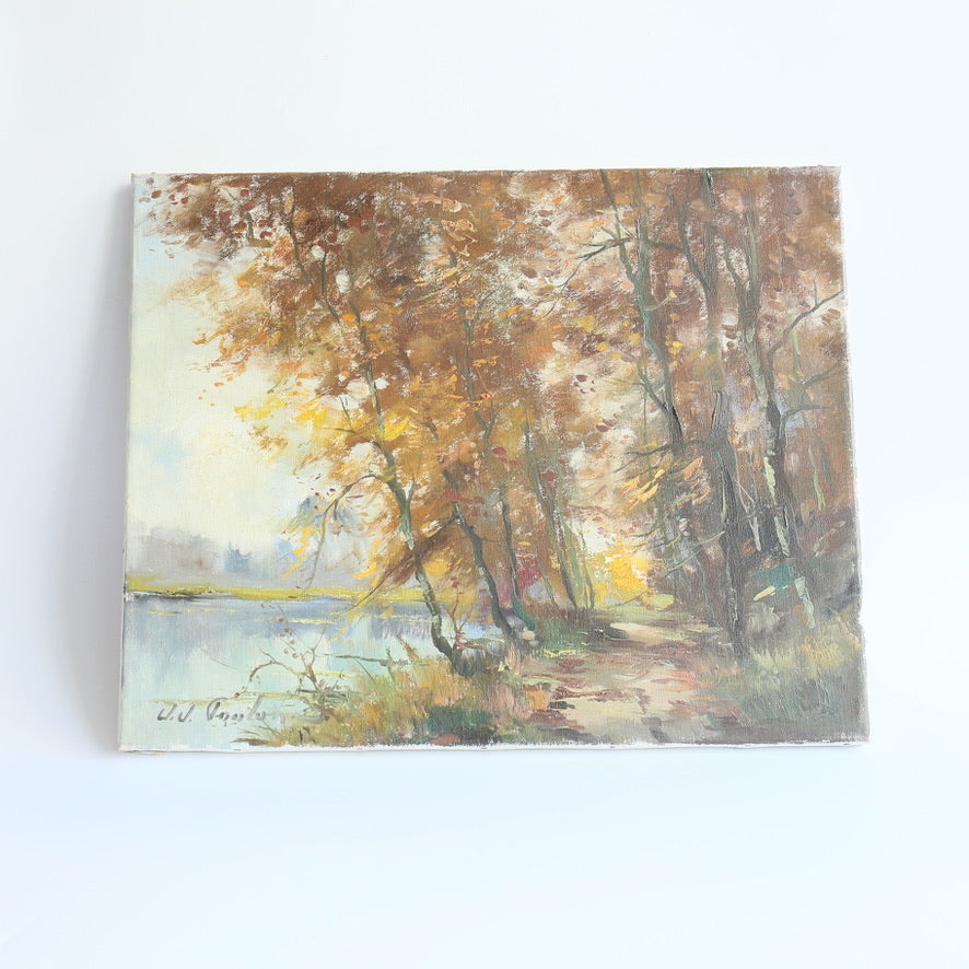 自作アンティーク画 フランスアンティーク油彩 202512193 – BROCANTE