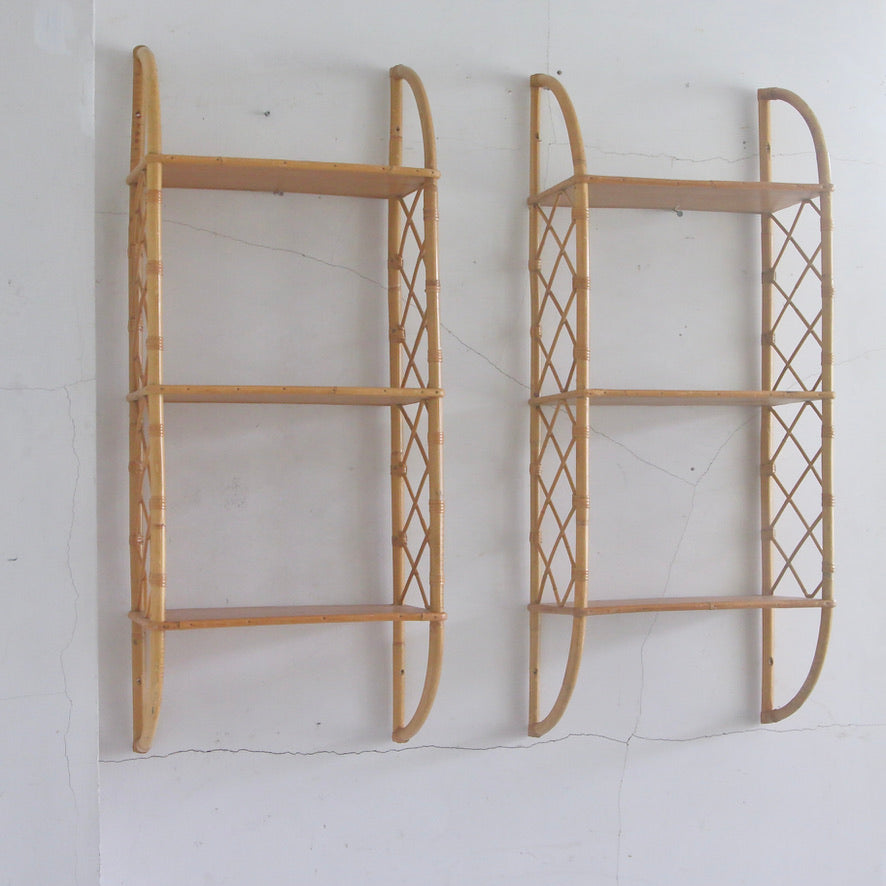 フランスヴィンテージラタンシェルフ 20250718n10 – BROCANTE