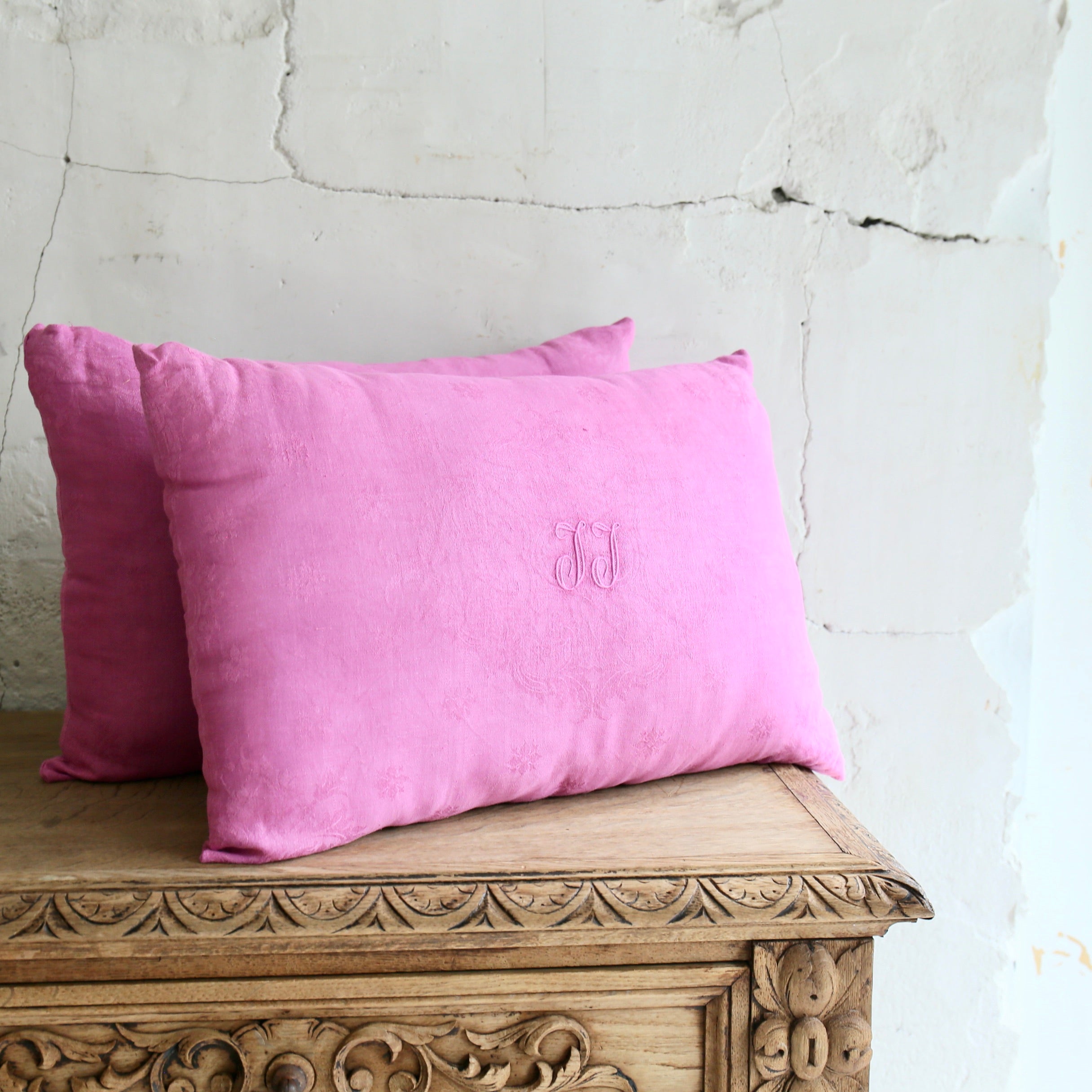 フランスアンティーク コットン クッション – BROCANTE