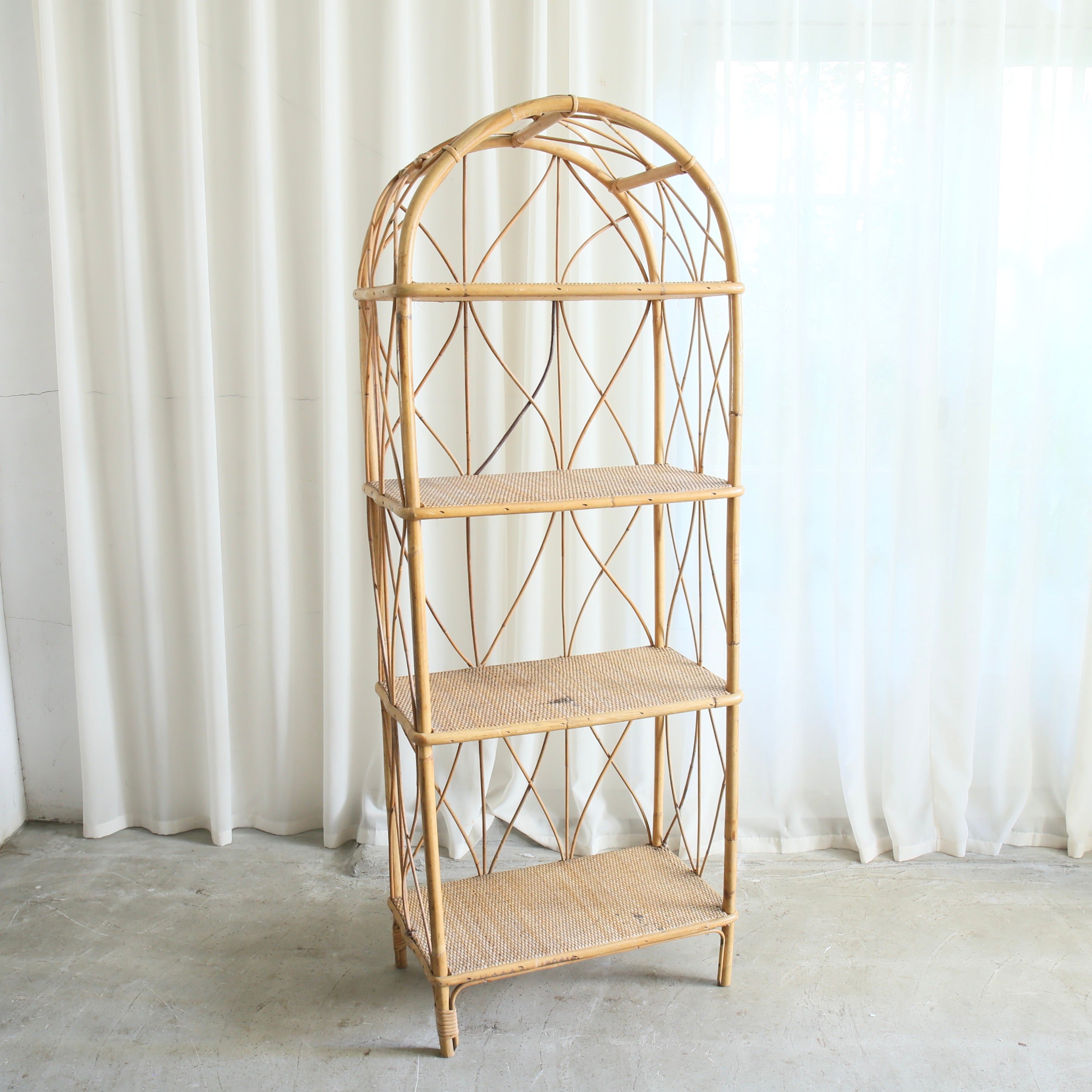 フランスヴィンテージラタンシェルフ 202511283 – BROCANTE