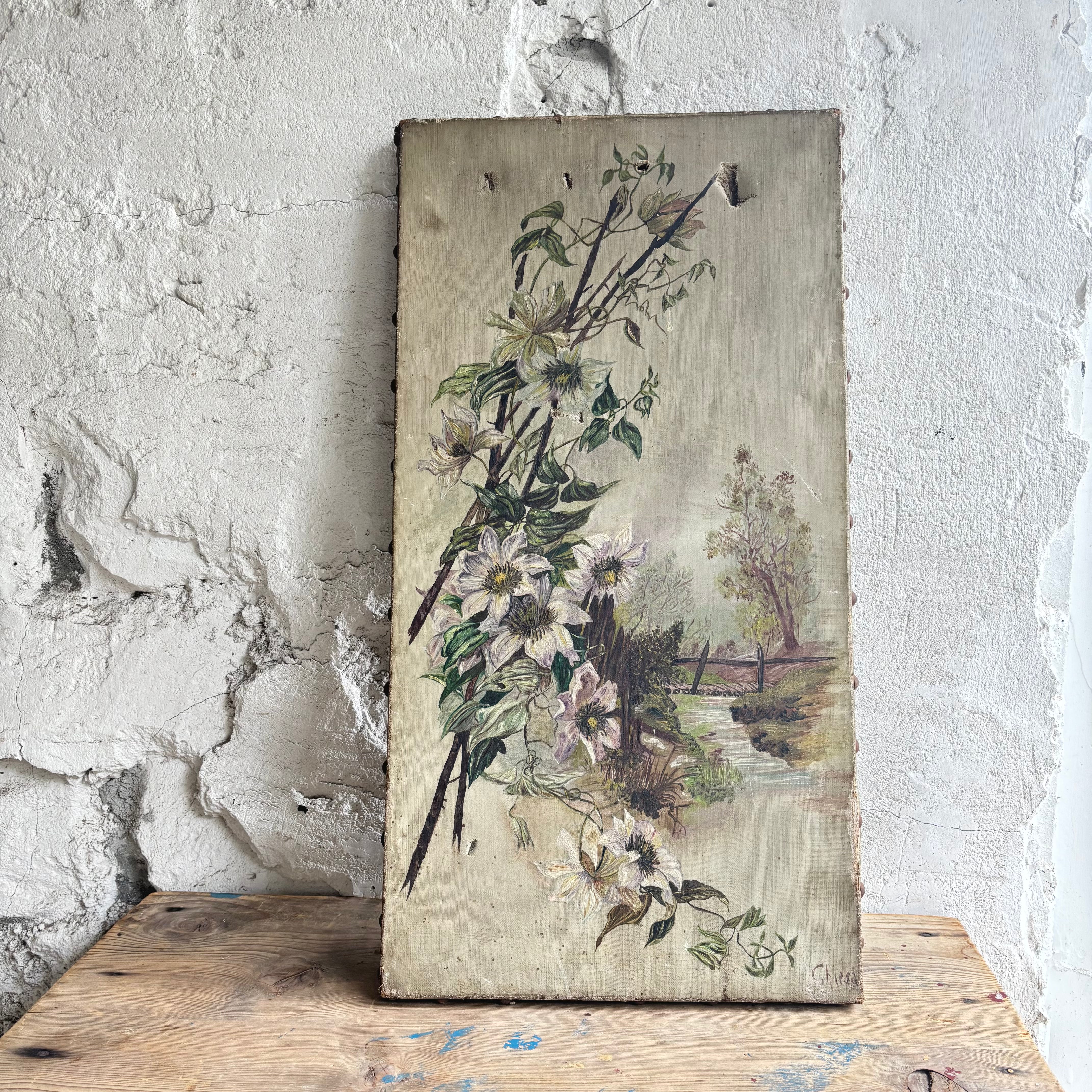 フランスアンティーク油彩 20260704n4 – BROCANTE