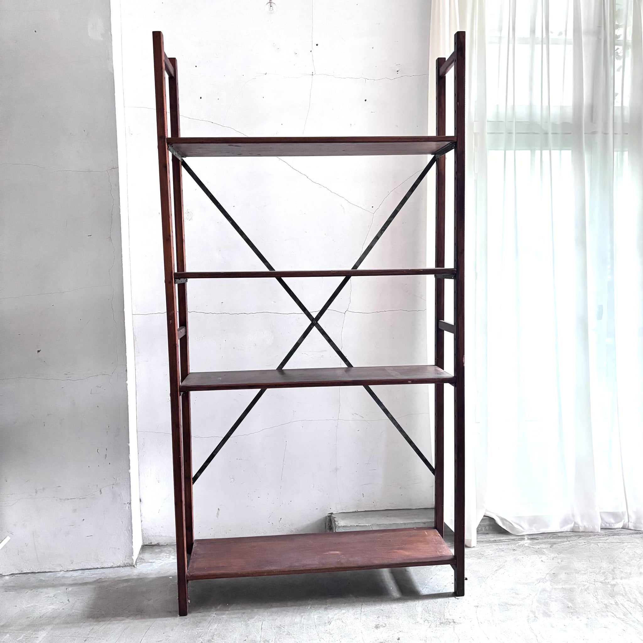 シャビーな古いエリソン　ブロカント Brocante / ブロカント] 綿麻ドビーストライプ ヴロンパンツ