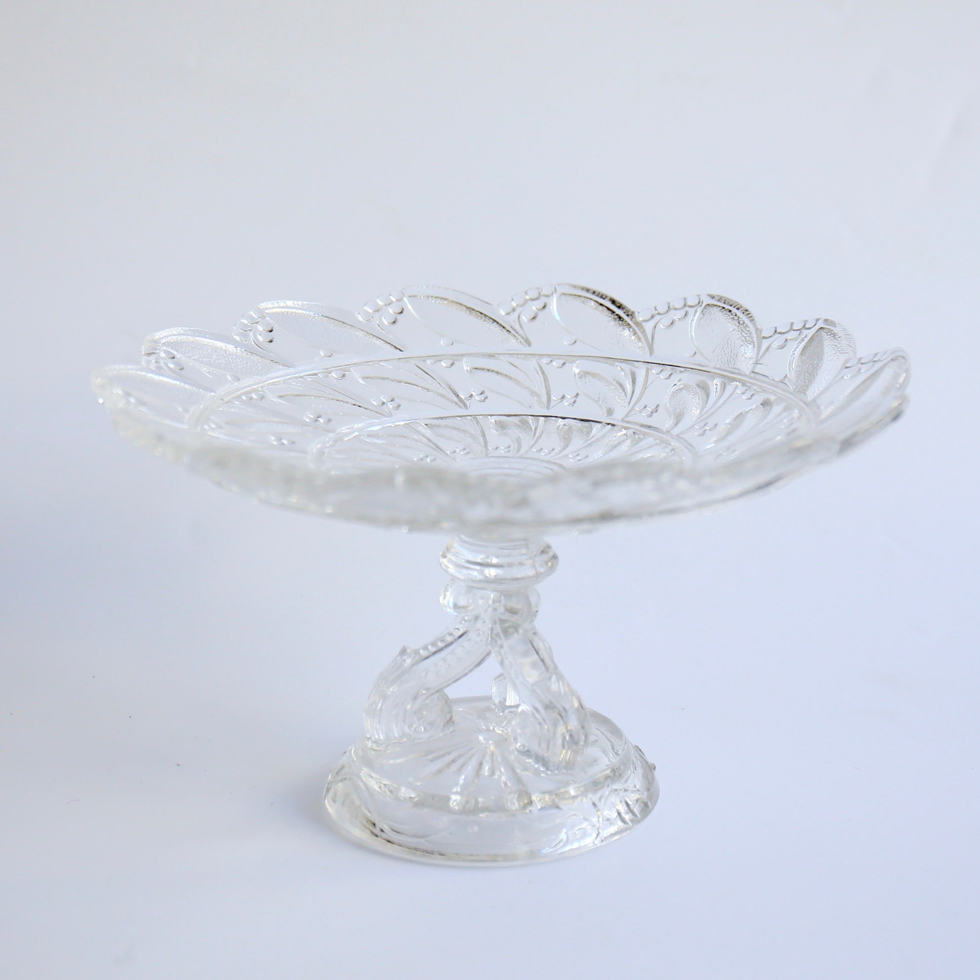 アンティークガラスコンポティエ – BROCANTE