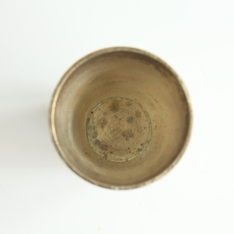 フランスアンティーク ゴブレット 金属工芸品 ブロカント　① 吹きガラス ゴブレットA - L'atelier Brocante / ラトリエ