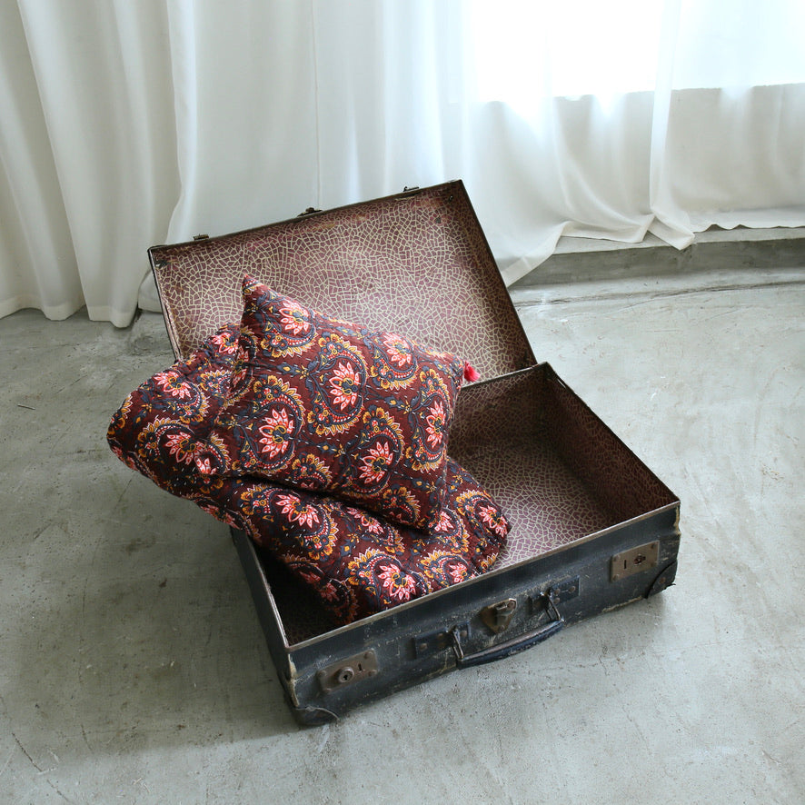 LOUIS JANSSOONE トランク かわいい秋模様 フランスアンティーク フランス アンティーク トランク 20250902n3 – BROCANTE