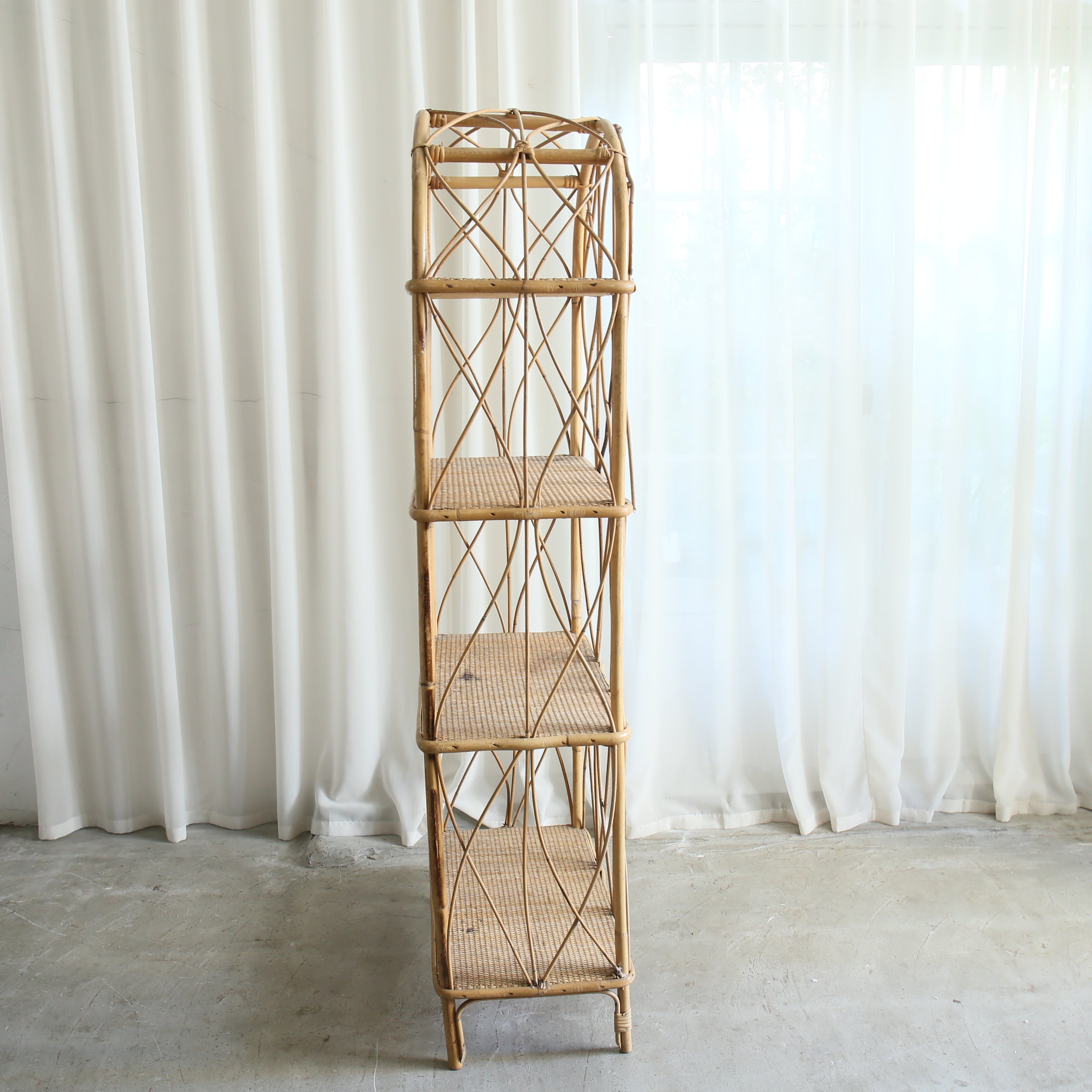 フランスヴィンテージラタンシェルフ 202511283 – BROCANTE