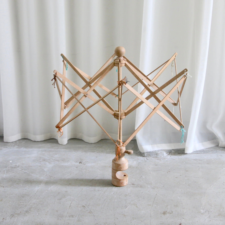 アンティーク糸巻き器 Antique Wooden Skein Swift Yarn Winder 20250718n8